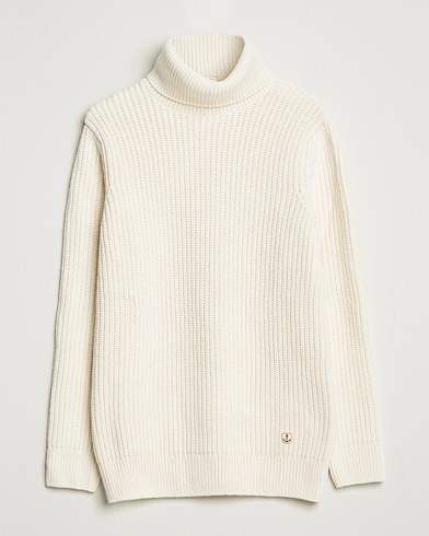 Herren | Armor-lux | Armor-lux | Pull Col Montant Wool Sweater Off White