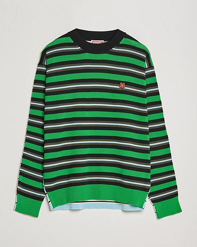 Herren | KENZO | KENZO | Stripes Wool Knitted Jumper Grass Green