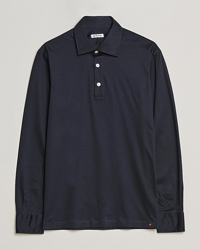 Herren | Kiton | Kiton | Long Sleeve Polo Shirt Navy