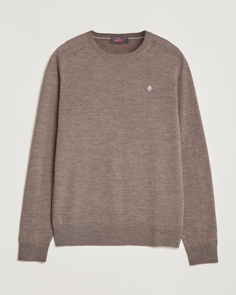  Merino Crew Neck Pullover Brown