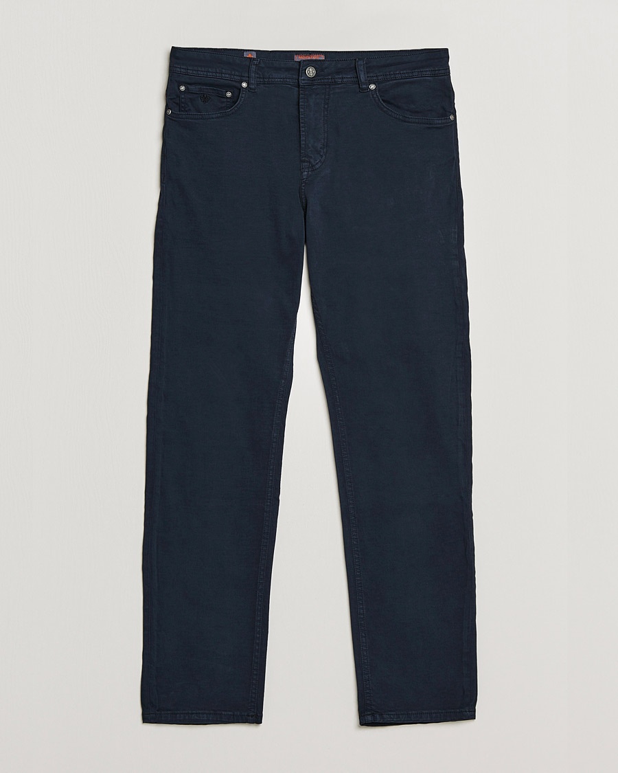 Herren | | Morris | James Brushed Chinos Navy