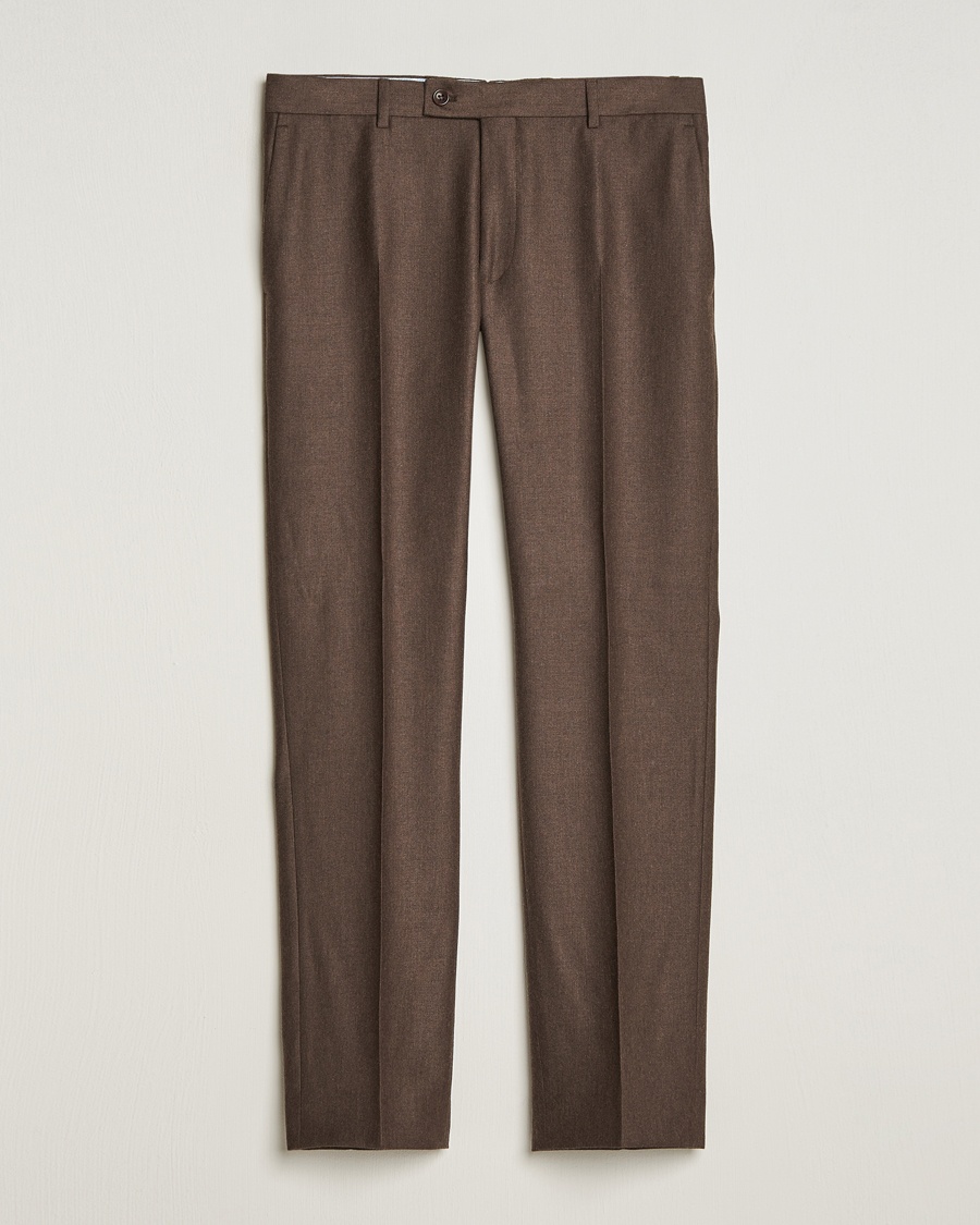 Herren | | Morris | Bobby Flannel Trousers Brown
