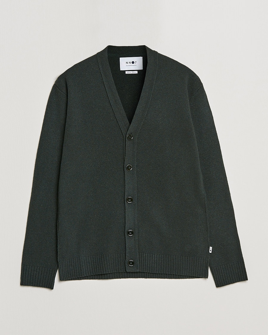 Herren | NN07 | NN07 | Bjorn Lambswool Cardigan Dark Army