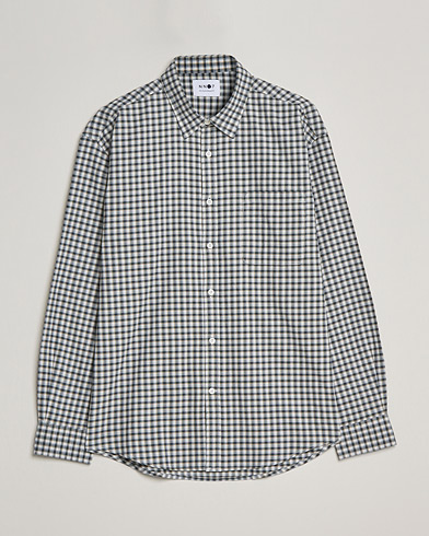 Herren | Freizeithemden | NN07 | Deon Cotton Checked Shirt Black/White