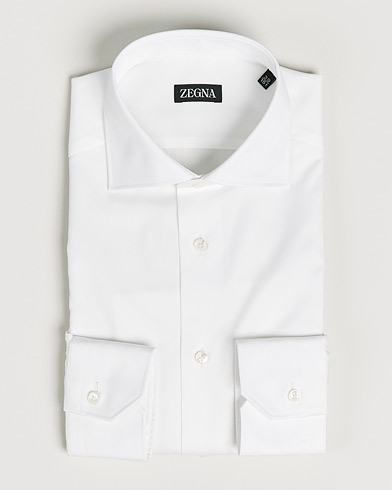 Herren | Zegna | Zegna | Slim Fit Dress Shirt White