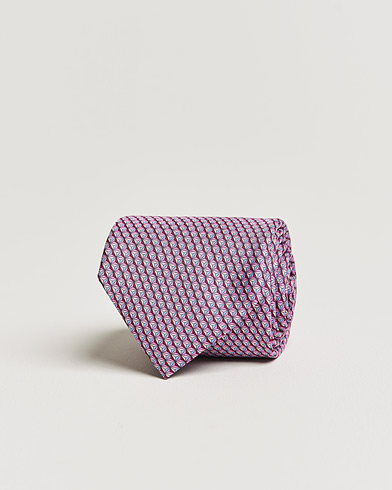 Herren | Zegna | Zegna | Printed Silk Tie Pink