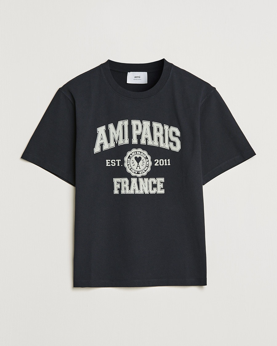 Herren | | AMI | Paris College T-Shirt Black