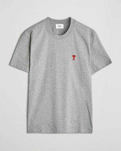Herren | T-Shirts | AMI | Heart Logo T-Shirt Heather Grey