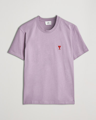 Herren | T-Shirts | AMI | Heart Logo T-Shirt Washed Purple