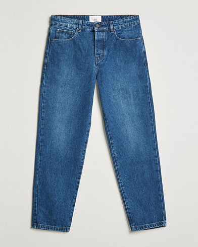 Herren | Jeans | AMI | Tapered Jeans Dark Blue Wash
