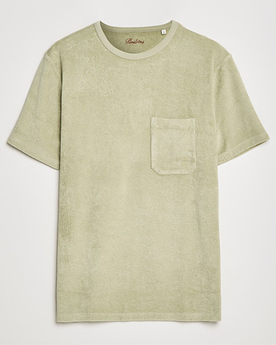 Herren |  | Stenströms | Towelling Cotton T-Shirt Olive