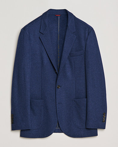 Herren | Sakkos | Brunello Cucinelli | Cashmere Jersey Jacket Dark Blue