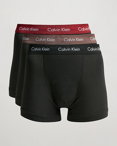 Herren | Unterwäsche | Calvin Klein | Cotton Stretch 3-Pack Trunk Camel/Black/Red