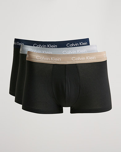 Herren | Unterwäsche | Calvin Klein | Cotton Stretch 3-Pack Low Rise Trunk Black