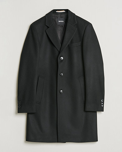 Herren | BOSS | BOSS | Hyde Wool/Cashmere Coat Black