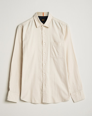 Herren | BOSS Casual | BOSS Casual | Relegant Flannel Shirt Open White