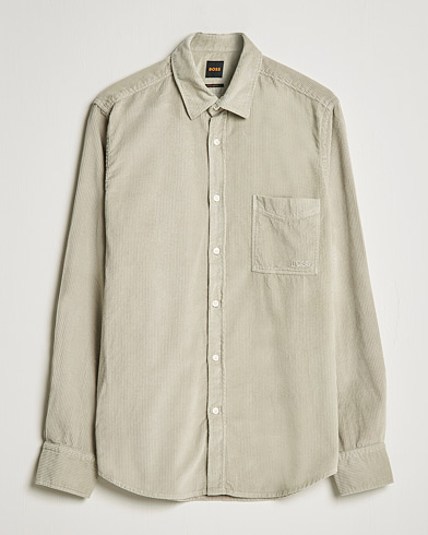 Herren | Hemden | BOSS Casual | Relegant Corduroy Shirt Open Grey