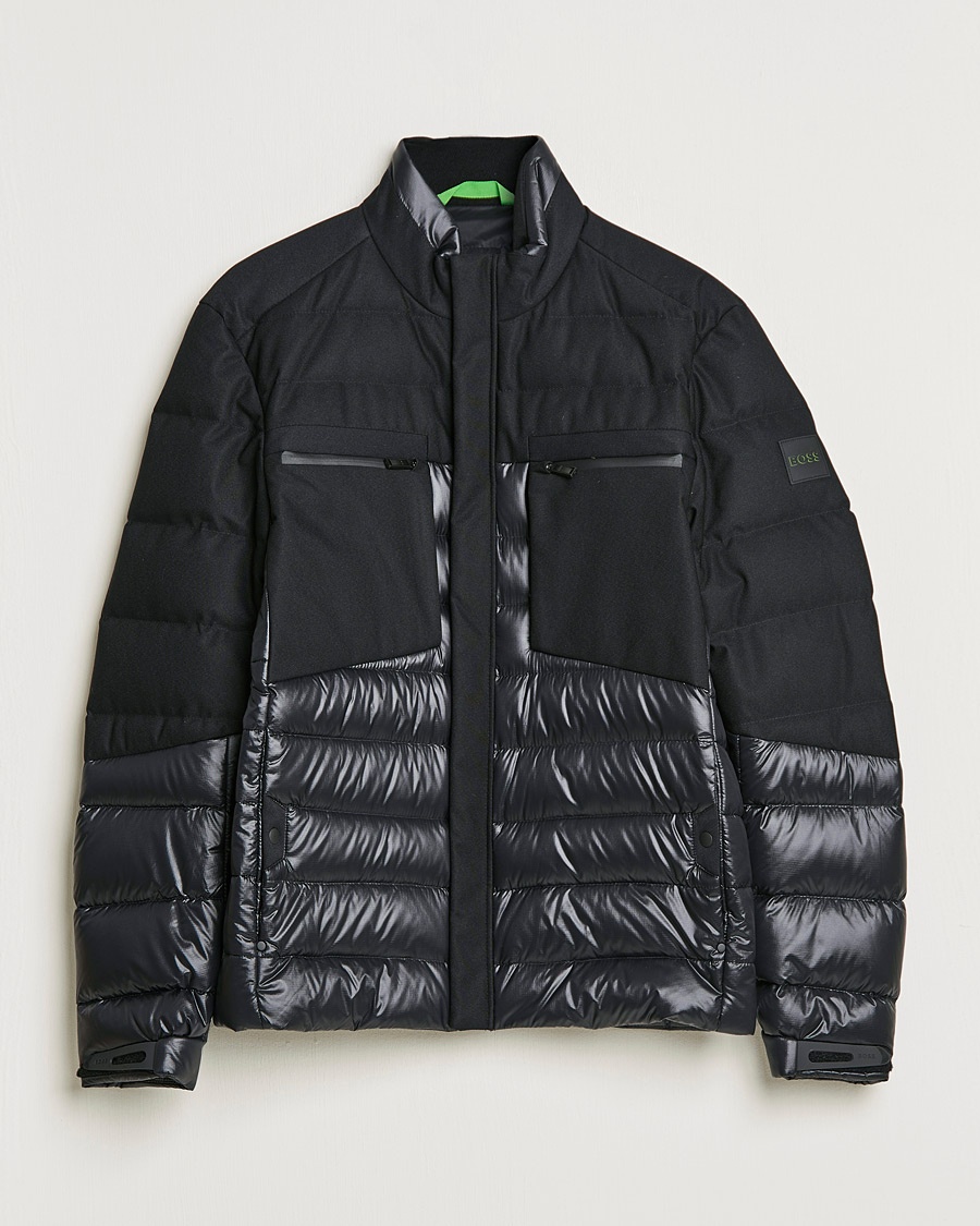 Herren | | BOSS GREEN | Bergen Semi Glossy Down Jacket Black