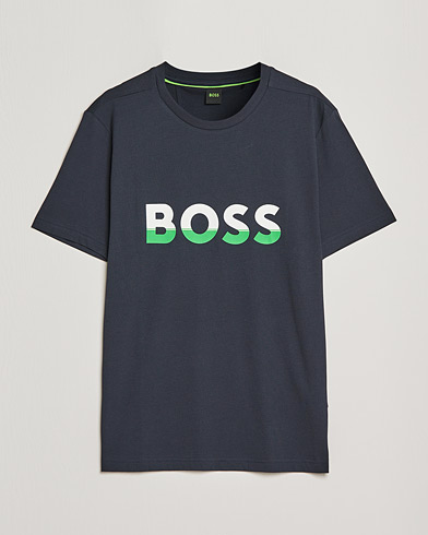 Herren | T-Shirts | BOSS Athleisure | Logo Crew Neck T-Shirt Dark Blue