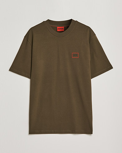 Herren |  | HUGO | Dosmos Logo Crew Neck T-Shirt Dark Green
