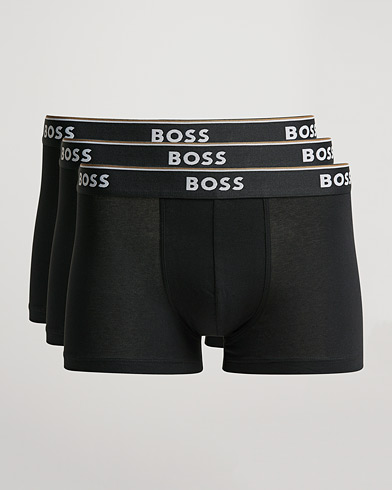Herren | Unterhosen | BOSS BLACK | 3-Pack Trunk Boxer Shorts Black
