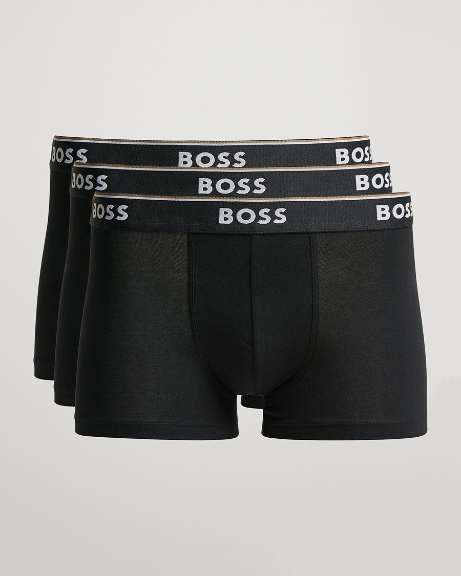 Herren | Unterwäsche | BOSS BLACK | 3-Pack Trunk Boxer Shorts Black