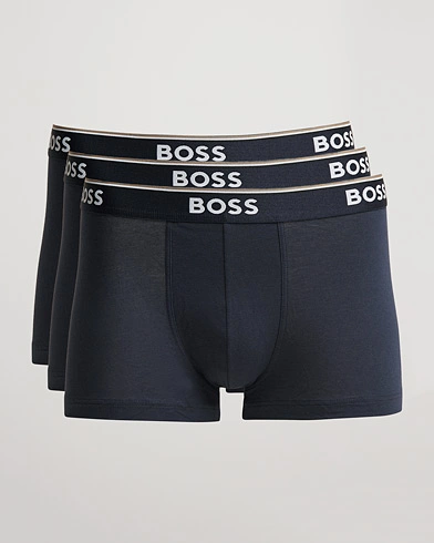 Herren | Unterhosen | BOSS BLACK | 3-Pack Trunk Boxer Shorts Open Blue
