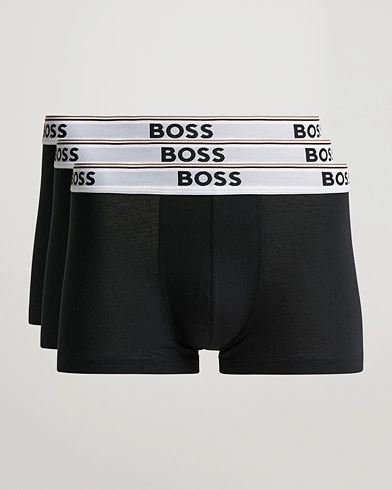 Herren | Bald auf Lager | BOSS BLACK | 3-Pack Trunk Boxer Shorts Black/White
