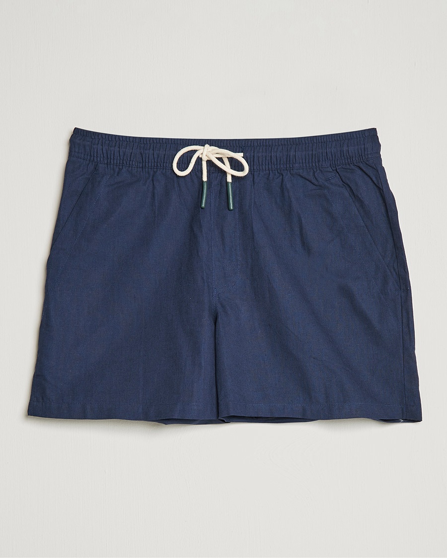 Herren | Leinenshorts | OAS | Linen Shorts Navy