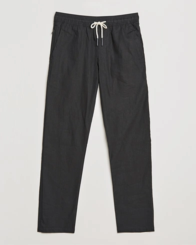 Herren | OAS | OAS | Linen Long Pants Black