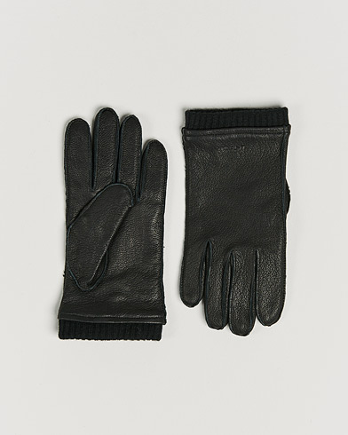 Herren | Handschuhe | GANT | Leather Gloves Black