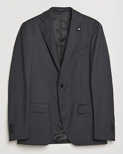 Herren |  | Lardini | Two Button Wool Blazer  Grey
