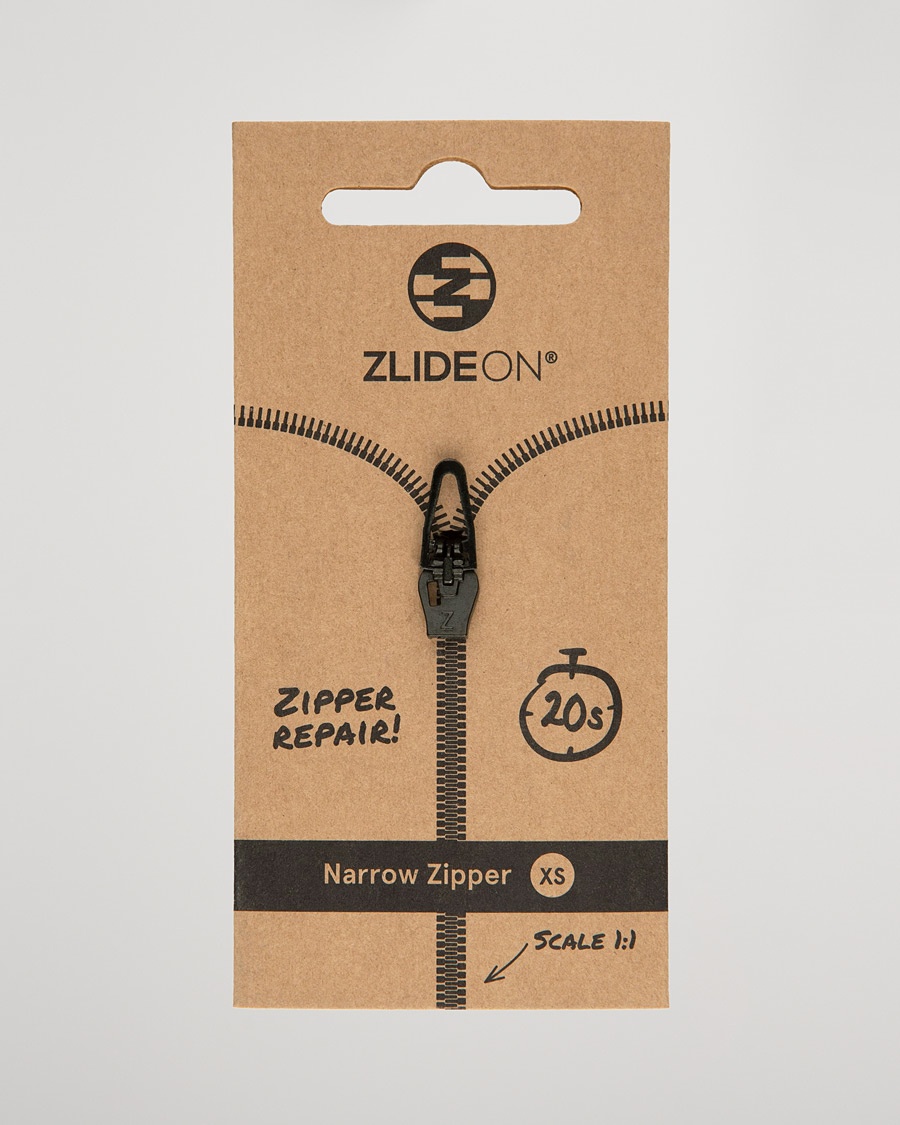 Herren | | ZlideOn | Narrow Zipper Black XS