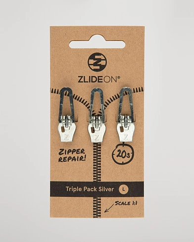 Herren | Pflegeprodukte | ZlideOn | 3-Pack Zippers Silver L