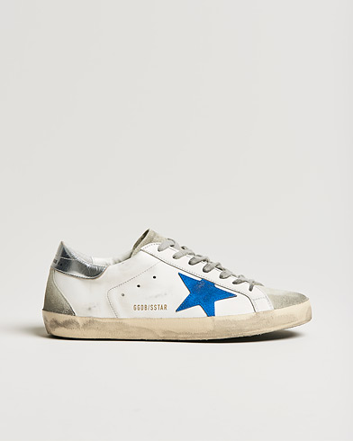 Herren | Weiße Sneakers | Golden Goose Deluxe Brand | Super-Star Sneakers White/Electric Blue