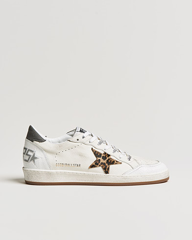 Herren | Sale schuhe | Golden Goose Deluxe Brand | Ball Star Sneakers White/Leopard