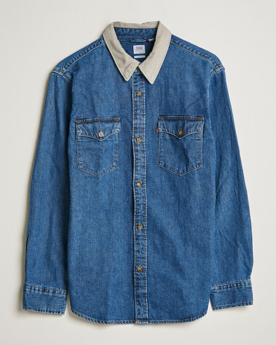 Herren | Levi's | Levi's | Relaxed Fit Western Shirt Blue Stone Wash
