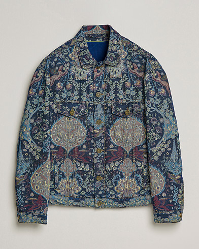 Herren | Etro | Etro | Embroidered Denim Jacket Dark Blue
