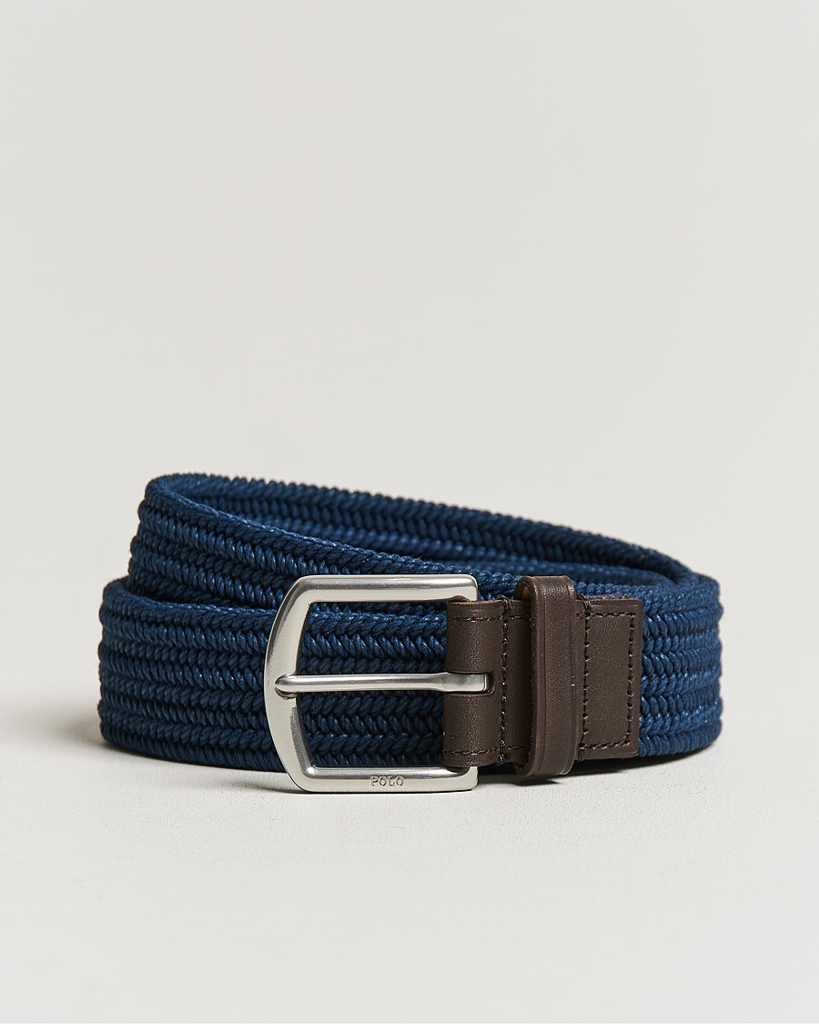 Herren | Treue-Rabatt für Stammkunden | Polo Ralph Lauren | Braided Cotton Elastic Belt Navy