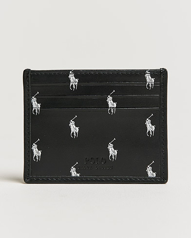 Herren |  | Polo Ralph Lauren | Logo Leather Card Holder Black