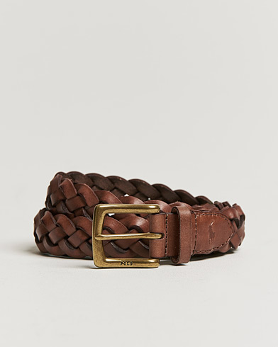 Herren | Gürtel | Polo Ralph Lauren | Braided Leather Belt Brown