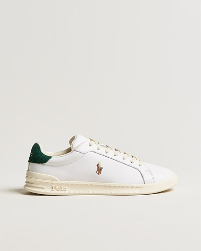 Herren | Sneaker mit niedrigem Schaft | Polo Ralph Lauren | Heritage Court II Leather Sneaker White/College Green