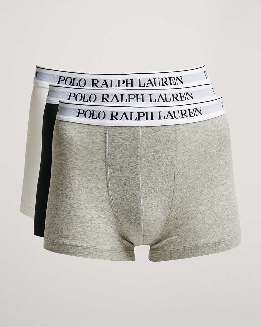 Polo Ralph Lauren 3-Pack Trunk Andover Heather/Black/White – Grau