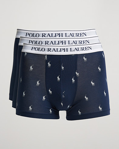 Herren | Unterwäsche | Polo Ralph Lauren | 3-Pack Trunk Navy/Navy Pony/Navy
