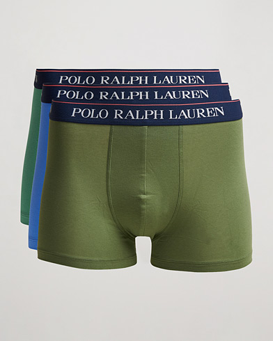 Herren | Unterwäsche | Polo Ralph Lauren | 3-Pack Trunk Cargo Green/Blue/Green