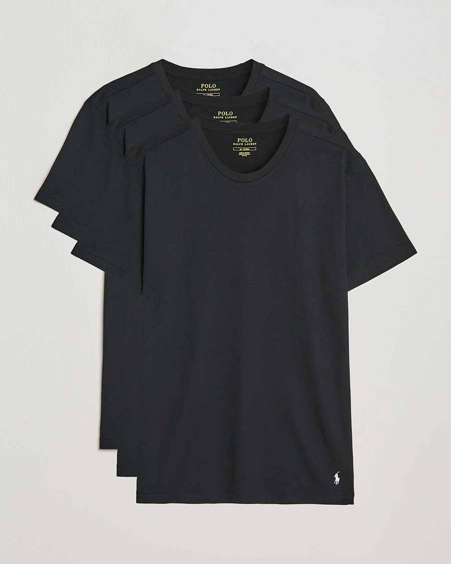 Herren | Multipack | Polo Ralph Lauren | 3-Pack Crew Neck T-Shirt Black