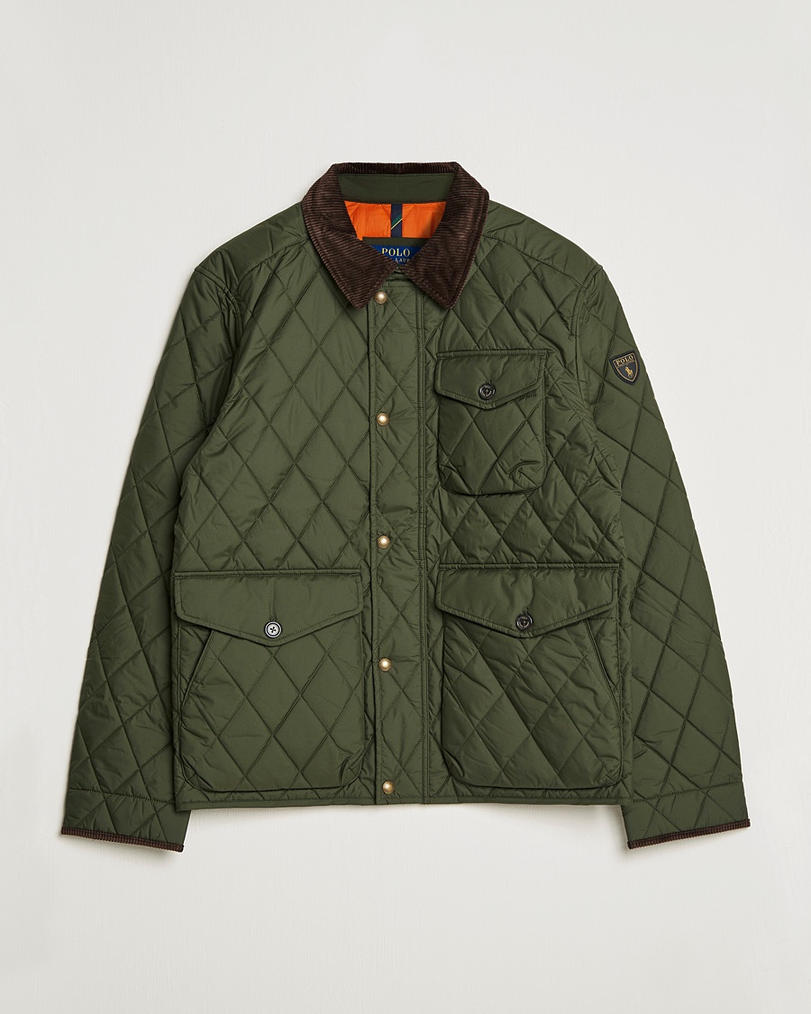 Polo Ralph Lauren Beaton Quilted Jacket Company Olive – Grün