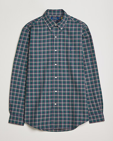 Herren |  | Polo Ralph Lauren | Custom Fit Twill Checked Shirt Green/Cream