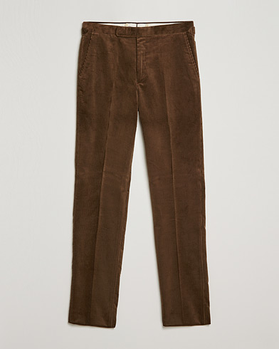 Herren | Cordhosen | Polo Ralph Lauren | Corduroy Pleated Drawstring Trousers Snuff