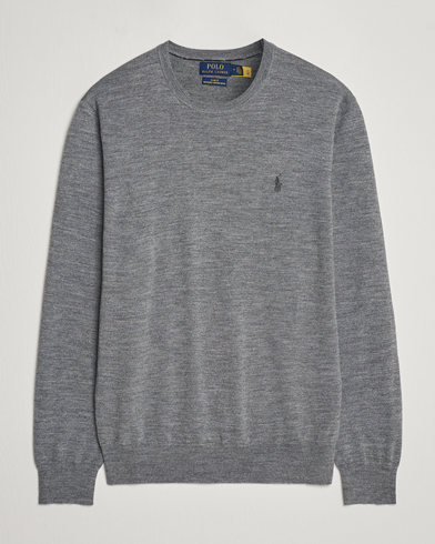 Herren | Polo Ralph Lauren | Polo Ralph Lauren | Merino Crew Neck Pullover Fawn Grey Heather